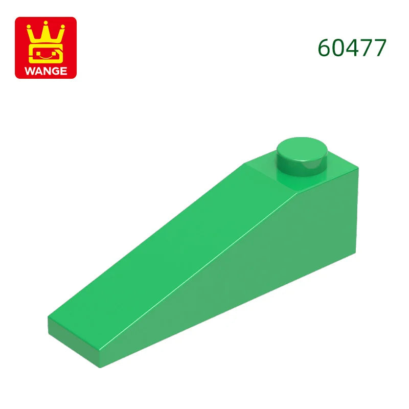 Wange 92Pcs/lot Slope 18°4x1 Roof Block Moc Color Accessories Compatible with 60477 Brick DIY Children's Toy Assembly Parts