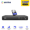 ANNKE 12MP 16CH PoE NVR for Security Camera System 24/7 Record Smart Playback Human Vehicle Targets Detection NVR Remote Access
