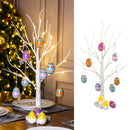 60cm Easter Birch Tree Led Light Easter Decorations Easter Eggs Hanging Ornaments Happy Easter Party Table Home Decor Kids Gifts