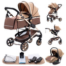 Baby Stroller 3 in 1 Easy Folding Multifunctional Stroller Travel Portable Baby Carriage Safety Seat EU Standard Free Shipping