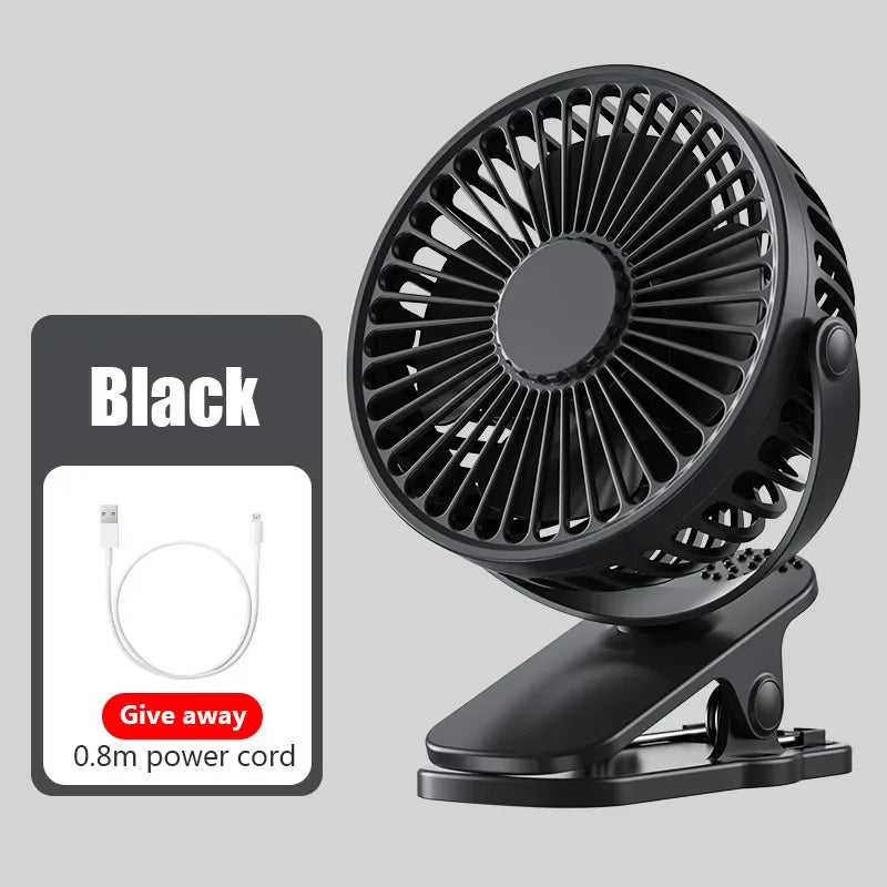 Portable Mini Hand Clip Fan USB Charging Quiet Desktop Electric Fan High Quality Student Dormitory Small Cooling Ventilador Fans