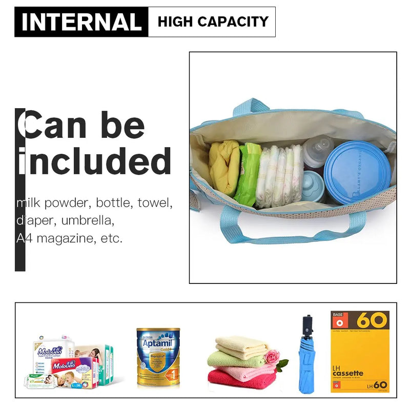 Miss Lulu Set of 5 Baby Wrap bag Mother Diaper bag with handbag bag Shoulder bag Bottle Holder & Wrap Backs