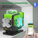 Huepar 16 Lines Laser Level With Receiver Tripod Rangefinder 4D Green Self-level Bluetooth Laser Tool Remote Control & Hard Case