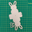 Easter Bunny Box Cutting Dies DIY Rabbit Metal Craft Embossing Die Cuts Scrapbooking Paper Stencil Stamp Carving Paper Card