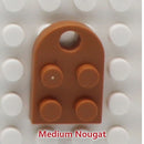 50pcs DIY Building Blocks 3176 Brick Heart Necklace/Key Ring Toys 2x 3 Heart-shaped Multicolor Educational Toy Gift for Children