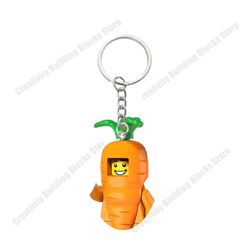 Hot Selling Classic Series keychain Mini 3D Character Model Set Building Blocks Assembling Toys Children's Birthday Gifts