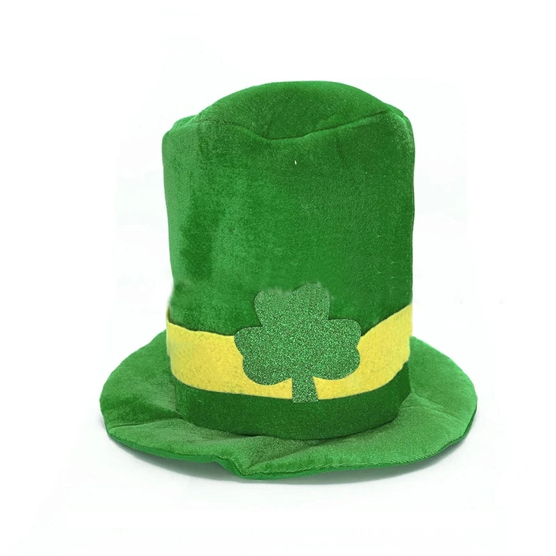 Patrick Day Irish Festival Hat Green Leprechaun Top Supplies for Home Festival Party Cosplay Costume Props wholesales