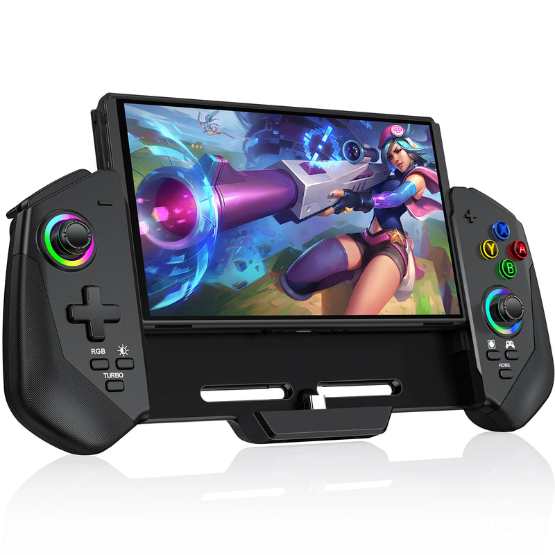 JC302 Switch Controller Wireless Switch Pro Controller Handheld with Hall Effect Sticks Large Handle Controller for Switch/OLED