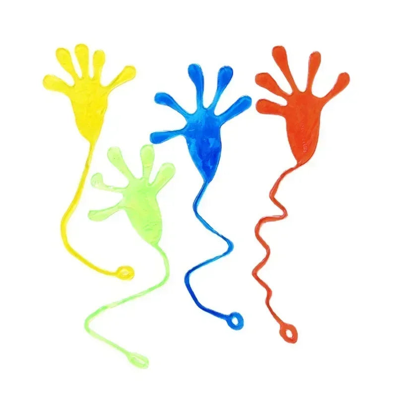 10PCS Mini Sticky Hands Toys Perfect for Children Party Favors Boys and girls Pinata fillers Gift Bag Carnival Prizes