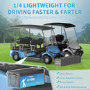 48V 100Ah LiFepo4 Battery with 200A Bluetooth BMS, 10 Years-Lifetime, Perfect for Golf Carts, Boat, Trolling Motor, Lawn Mower