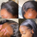 Straight Weaving Human Hair Extensions Bundles 28 30 32 Inch With 13x4 Lace Frontal Brazilian Human Weaves Hair Closure 4x4 5x5