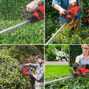21V Cordless Hedge Trimmer 22 Inch Electric Hedge Trimmer with 3.0Ah Battery & Charger with Dual Action Blade 3/5" Cut Capacity