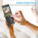 2025 XGODY S200,Mini Flip phone 2.4 inch Smartphone Dual SIM 2G Foldable Cellphones Original Mobile Phones Portable Large Button