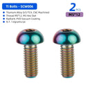 Titanium TC4 Bolts M5x12mm Hex Head for Bicycle Bottle Cage Install MTB Road Bike Ultralight Ti Parts Cycling Accessories