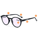 ZENOTTIC Retro Anti-blue Light Glasses Blue Light Blocking Round Computer Eyeglasses for Men Women Fashion