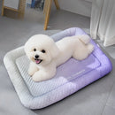 Summer Dog Bed Cat Cushion Puppy Sleep Nest for Small Medium Large Dog Cat Ice Silk Cool Mat Pet Kennel Cooling Bed