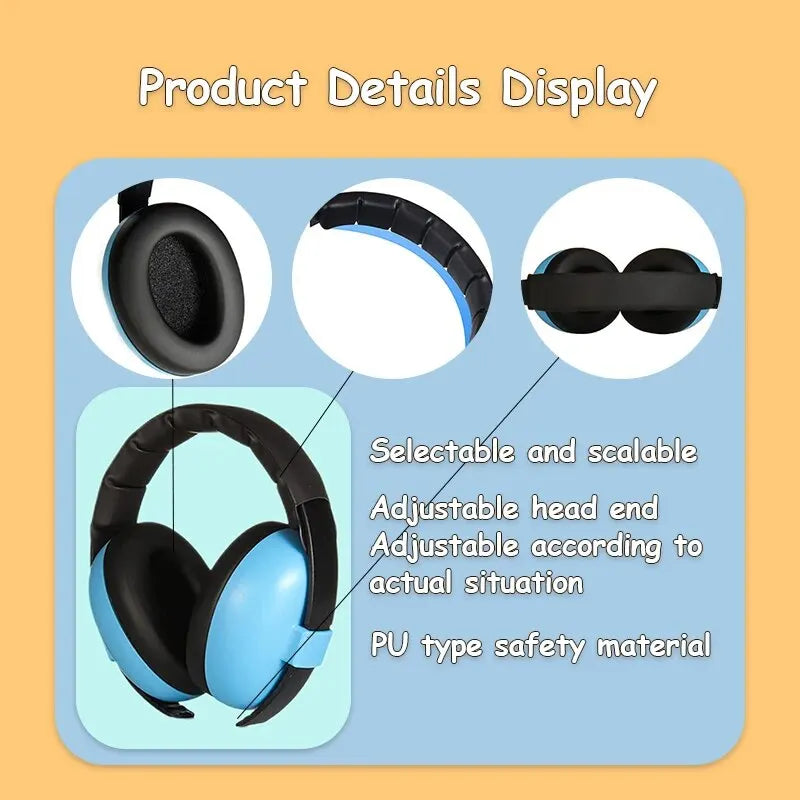 Anti-noise Baby Headphones Children's Sleep Baby Ear Earmuff Protect CHILDREN'S Ear Muffs Sleep Baby Ear Muffs