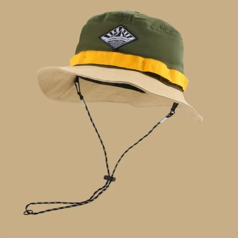 Leisure Vacation Fisherman Hat Japanese Quick-drying Basin Hat Packable Hat Summer Sun Hanging Bag Adjustable Visor Hat