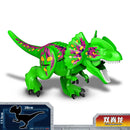 Jurassic Dinosaur Park Dinos World Building Blocks Animals Tyrannosaurus Rex Indominus I-Rex Blue Figures Triceratops Toys