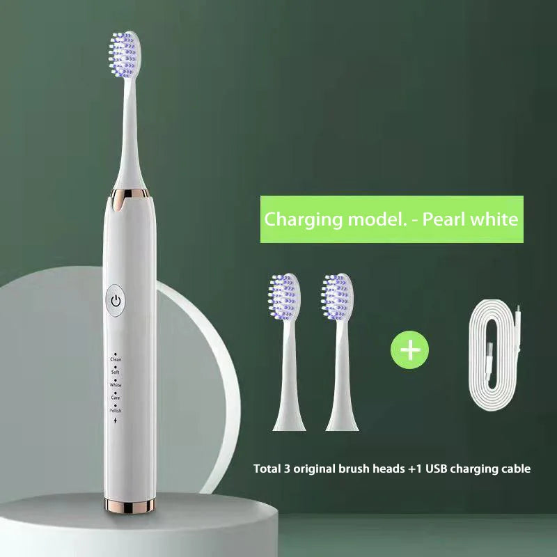 XIAOMI Electric Sonic Toothbrush USB Rechargeable Waterproof Electronic Ultrasonic Whitening Tooth Brushes Replacement Heads