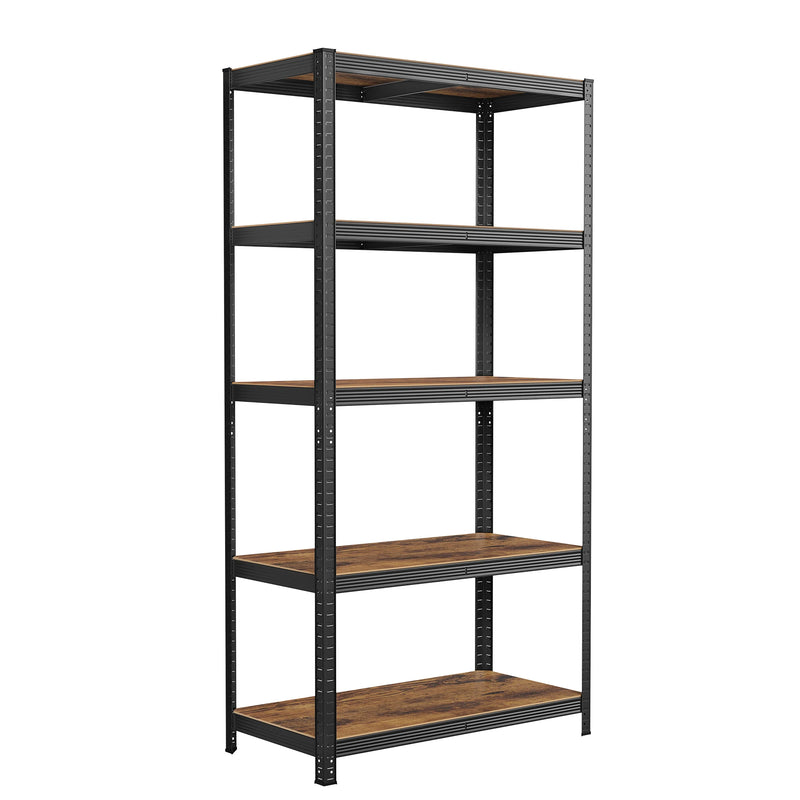 5-Tier Heavy Duty Shelving Unit, Screwless Mounting, 750 kg Capacity, 60 x 120 x 200 cm