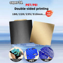 MK3S PEI Sheet 310x310 180/220/300/235/350 Upgrade PET Textured PEI Magnetic Build Plate 3D Printer Ender 3 Bed Spring Steel