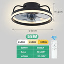 Ceiling Fan with Lamp Remote Control Nordic Modern Lights Fan Indoor Lighting For Living Room Bedroom Kitchen