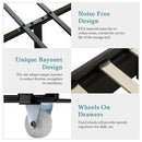 HOOMIC Platform Bed Frame with 3 Storage Drawers, Headboard Compatible, Wooden Slats, No Box Spring Needed, Noises Free Allewie