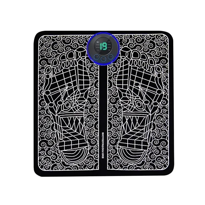 Foot Massager EMS Rechargeable Massage Mat Foot Relaxation Pads Electric Foot Massage Tool To Home Fitness Leg Muscle Massager