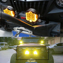 ZK20 LED fog driving light 7 inch 90w 3000K 4300K yellow off road spot light 4x4 SUV