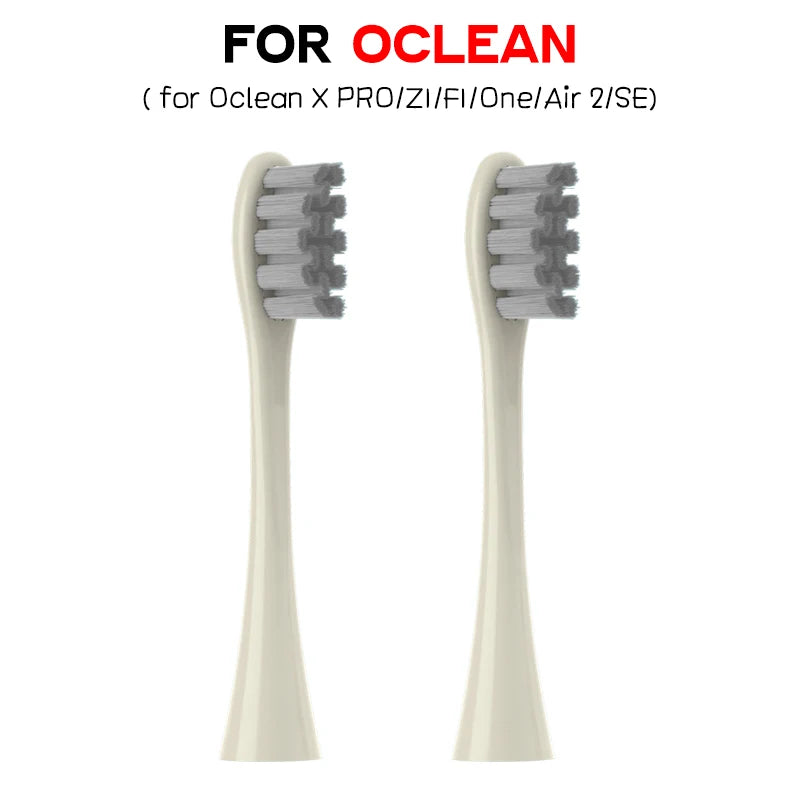 Brush Heads for Oclean X PRO/Z1/F1/One/Air 2/SE 2/4/6/10/20/50/100pcs SetSoft DuPont Nozzles Vacuum Sealed Packaged