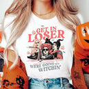 Halloween Printed Pattern T-Shirt for Women's Fashion Short Sleeved Sweet and Cute T-Shirt Top Casual O-Neck Printed Basic T-Shi