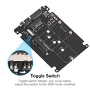 Zexmte M.2 NGFF MSATA SSD To SATA 3.0 Adapter Card Laptop Riser Adapter 6Gps M.2 Ngff Or Msata SSD Converter Card Voor PC Laptop