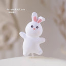 Easter Bunny Cake Topper Rabbit Animal Mushroom Ornaments Cake Decoration Party Birthday Dessert Decor Baby Shower Baking Gifts