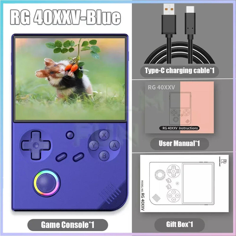 RG40XXV Retro Handheld Game Console 4.0 Inch 640*480 Screen Linux System 5G WiFi Bluetooth HDMI TV Output Video Game Player