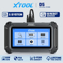 XTOOL D5 Car Diagnostic Tools Gearbox ABS EPB Airbag Engine 5 System Scanner 10 Reset Service OBD2 Scanner Lifetime Free Update