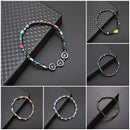 2024 Trendy Weight Loss Magnetic Hematite Round Beads Stretch Anklet Anti-Fatigue Health Care Energy Slimming Anklet Jewelry
