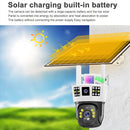V380 6K Solar Camera 4G SIM Security Protection Waterproof IP CCTV 12MP Surveillance Camera Home Wireless Smart Exterior Camera