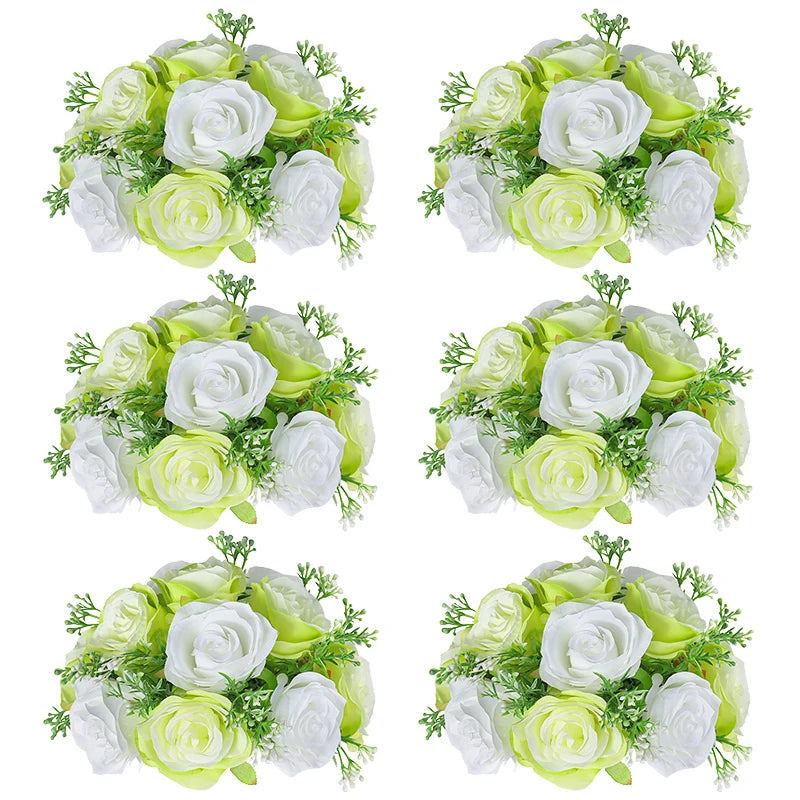 Wedding Flowers Rose Balls 2/6pcs Centerpieces Arrangement Flowers Ball for Wedding Birthday Party Valentine's Day Home Decor