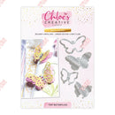 New 2025 February Spring Tiny Butterflies Flower Bouquet Scalloped Pierced Rectangle DIY Scrapbooking Diary Make Easter Gift Box