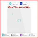 Cozylife WiFi Smart Switch EU Light Wall Touch Switch 220V Need Neutral Wire Smart Life Work with Alexa Google Home 1/2/3 Gang