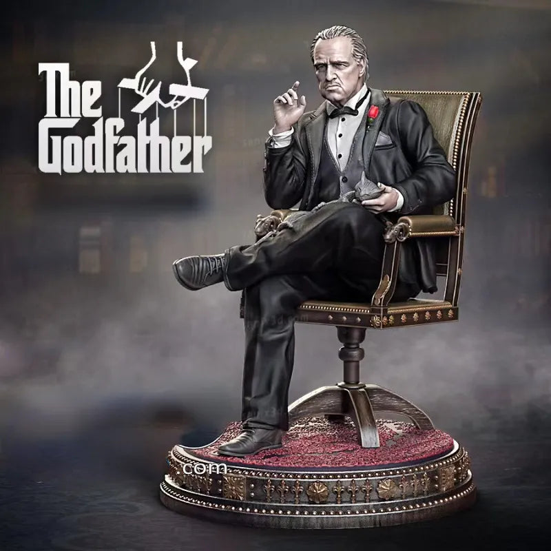 Movie Fantasy Character Godfather Marlon Brando Sanix 1/24 Scale 74mm GK Resin Figure Model Kit Unassembled and Unpainted Gifts
