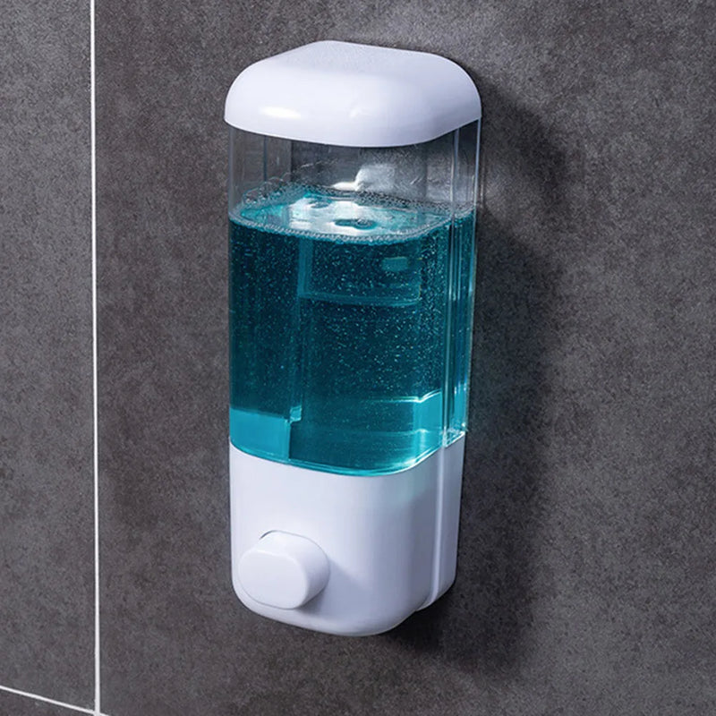 500ML Liquid Soap Pump Dispenser Wall Mount Shower Shampoo Lotion Container Hand Wash Soap Liquid Dispenser for Bathroom Kitchen