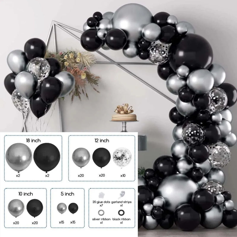 1set Rose Gold Balloon Garland Arch Kit with Pink Gold White Balloon for Graduate Day Proposal Valentine's Day Confession