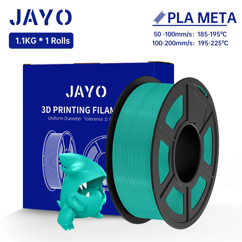 JAYO PLA Meta Filament 1.75mm 1.1KG PLA 3D Filament For FDM 3D Printer High Toughness 3D Printing Materials 100% No Bubble