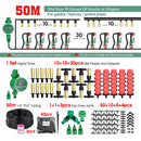 MUCIAKIE 5M-50M Automatic Garden Watering System Kits Self Garden Irrigation Watering Kits Micro Drip Mist Spray Cooling System