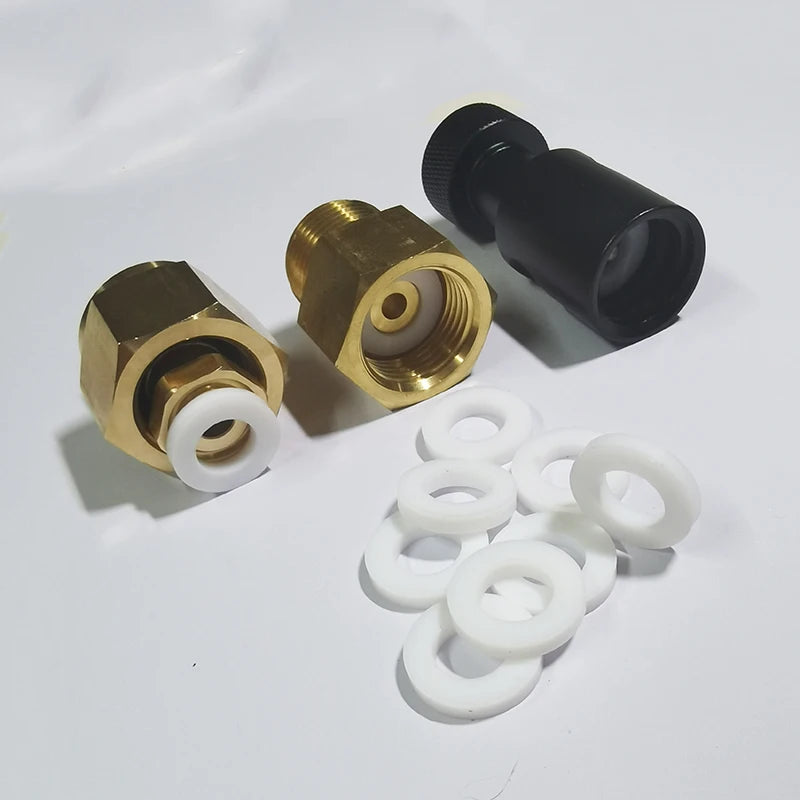 High Pressure PTFE Washer Sodastream TR21-4 W21.8 CGA320 G3/4 Gasket Air Seal Sealing Orings Cylinder Adapter