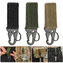 1-4PCS Tactical Hanging Buckles Nylon Webbing Carabiners Belt Triangle Keychain For Outdoor Climbing Camping Tools Accessories