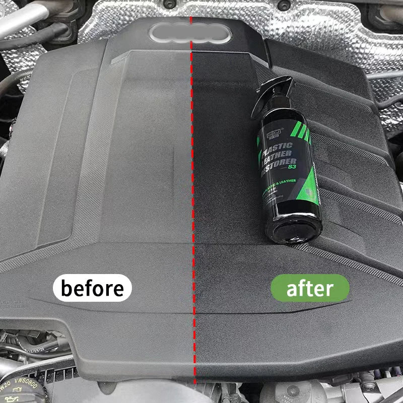 Plastic Renovator Car Interior Refreshing Spray Parts Seat Clean Plastic Restorer Leather Polish Wax Car Detailing HGKJ S3