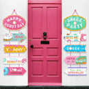 Sweet Donuts Party Decorations Wall Backdrops Hanging Banner Door Couplet Decoration Birthday Baby Shower Party Supplies